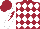 Silk - Maroon and white diamonds, white sleeves with maroon lightning bolt