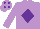 Silk - Mauve, purple diamond and diamonds on cap