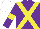 Silk - Purple, yellow crossbelts and armbands, white cap