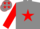 Silk - Grey, Red star, sleeves and stars on cap