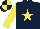 Silk - dark blue, yellow star & sleeves, quartered cap