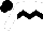 Silk - White, black chevron hoop, white sleeves, black cap