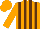 Silk - Orange and brown stripes