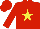 Silk - Red body, yellow star, red arms, red cap