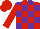 Silk - Red and purple blocks