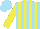 Silk - Sky blue and yellow stripes, yellow sleeves