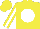 Silk - yellow, white ball, white stripe on sleeves