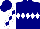 Silk - Navy, white diamond hoop , navy diamonds on white sleeves