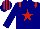 Silk - navy, red star, red epaulets, navy cap, red stripes Silk - navy, red star, red epaulets, navy cap, red stripes