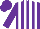 Silk - Purple, black and white stripes