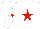 Silk - White, red star, red star on white sleeves