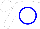 Silk - White, blue circle,