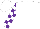 Silk - White, purple blocks on sleeves