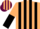 Silk - Beige and black stripes, halved sleeves, beige and maroon striped cap