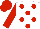 Silk - white, red spots, red sleeves, red cap