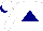 Silk - White, navy blue triangle, navy blue peak