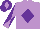 Silk - MAUVE, PURPLE diamond, diabolo on sleeves, PURPLE cap, MAUVE diamond
