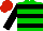 Silk - Big-green body, black hooped, black arms, red cap