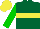Silk - Forest green, yellow hoop, green sleeves, yellow cap