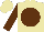Silk - Beige, brown disc, brown sleeves