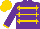 Silk - Purple, gold braid, gold cuffs, gold cap