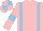 Silk - Pink, light blue braces, pink sleeves, light blue armlets, quartered cap
