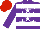 Silk - Purple, white stars, white hoops, red cap