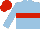 Silk - light blue, red hoop, red cap