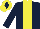 Silk - Dark blue, yellow panel, yellow cap, dark blue diamond