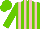 Silk - light green and pink stripes