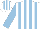 Silk - white and light blue stripes, light blue sleeves, striped cap