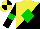 Silk - yellow and black halved diagonally, green diamond, black sleeves, green armlets, yellow and black quartered cap