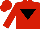 Silk - Red, black inverted triangle, red cap