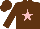 Silk - Brown, pink star