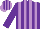 Silk - Purple & mauve stripes, purple sleeves, striped cap