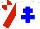 Silk - White, blue cross of lorraine,red sleeves,white and red quartered cap