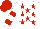 Silk - White, red stars, white sleeves, red hoops, red cap