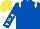 Silk - Royal blue, yellow epaulets, yellow stars on sleeves, yellow cap