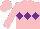 Silk - Pink, purple triple diamond