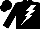 Silk - Black, white, lightning bolt