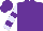 Silk - Purple, purple hoops on lavender sleeves
