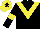 Silk - Black, yellow chevron, yellow armlet, yellow cap, black star