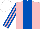 Silk - Pink, Royal Blue Stripe, Striped Sleeves, White cap