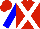 Silk - Red, white crossbelts, blue sleeves, red cap