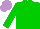 Silk - Big-green body, big-green arms, mauve cap