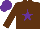 Silk - Brown body, purple star, brown arms, purple cap