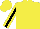Silk - Yellow, black panel and stripe on sleeves, yellow cap