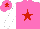 Silk - Rose body, red star, white arms, rose cap, red star