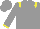 Silk - Grey, yellow epaulets, yellow cuffs, grey cap