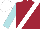 Silk - Maroon, white sash, powder blue sleeves, white cap